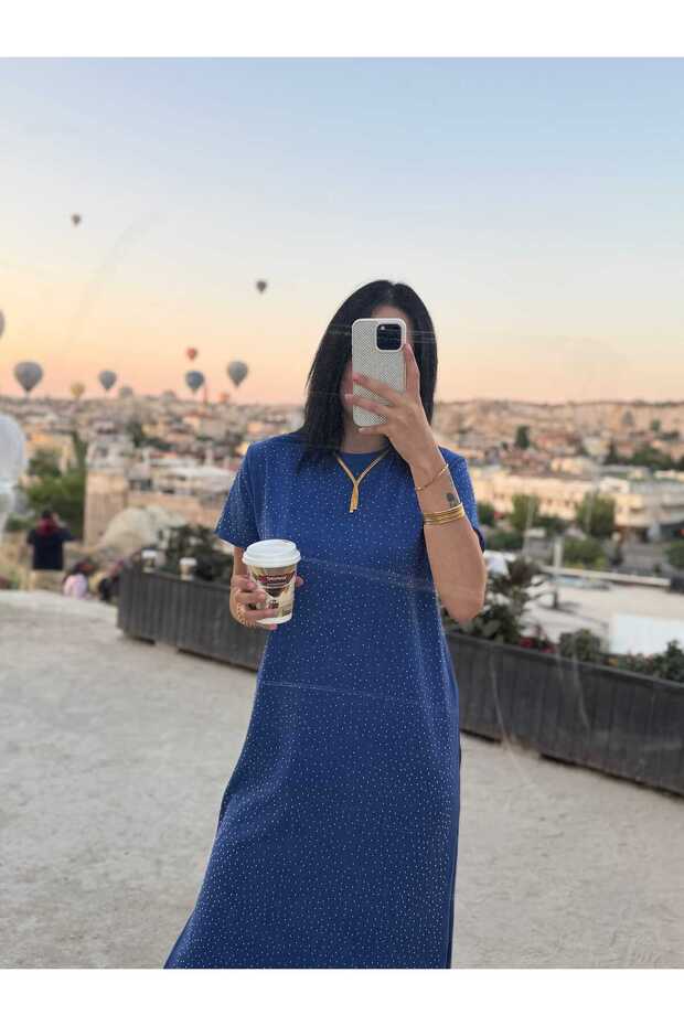 Taşlı Elbise - 7