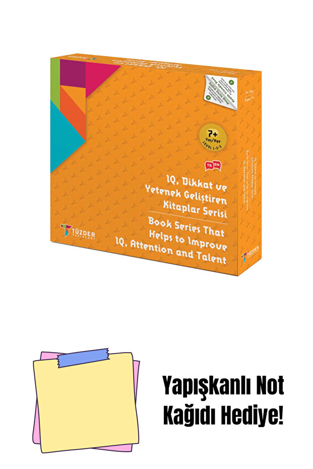 7+ Age Set of 9 - Iq, Attention and Ability Developing Books Series + Sticky Note Paper - 1