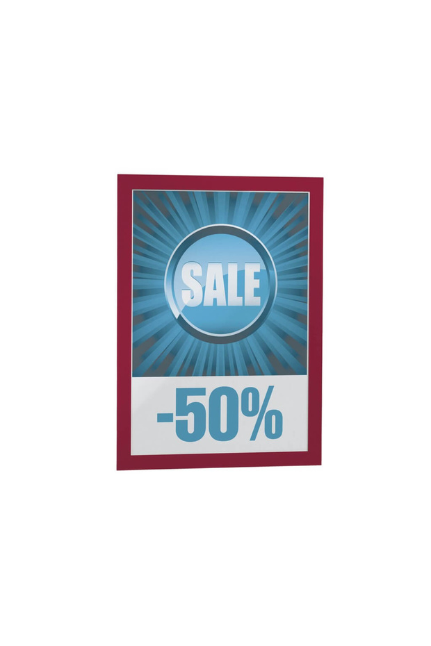 Display stand with self-adhesive frame - 1