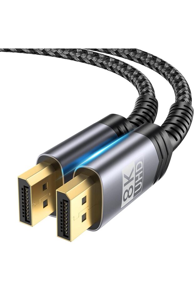 8K DisplayPort Cable 1.4, DP to DP 2M [8K@60Hz, 2K@240Hz, 4K@144Hz], Display Port to Display P - 1