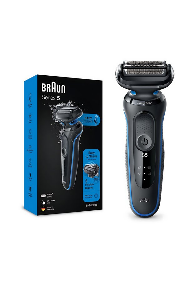 Series 5 51-M1000s Wet & Dry Shaver, 3 Flexible Blades, Made in Germany