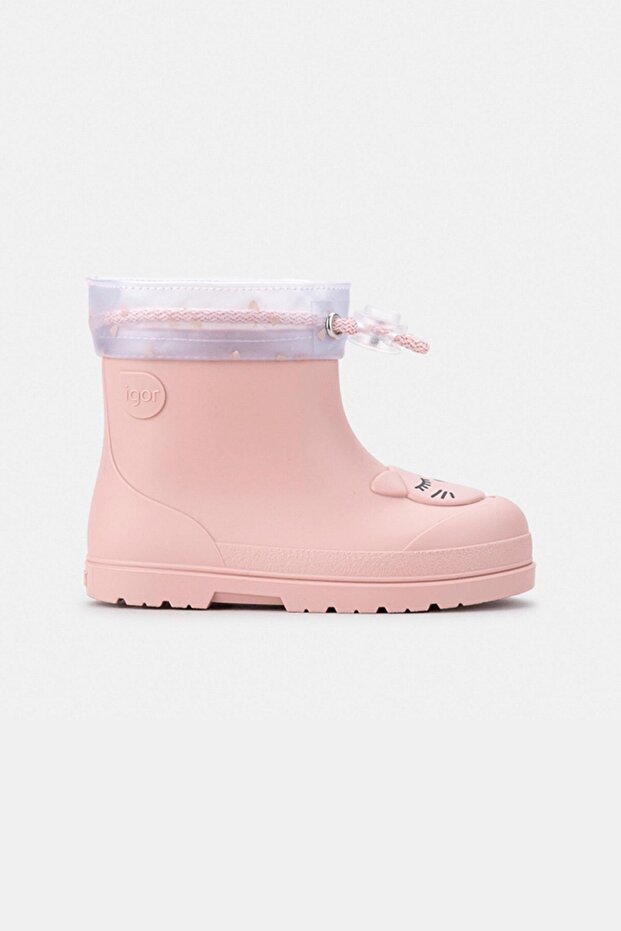 Mendi Gato Girl's Rain Boots - Soft Pink W10322-197
