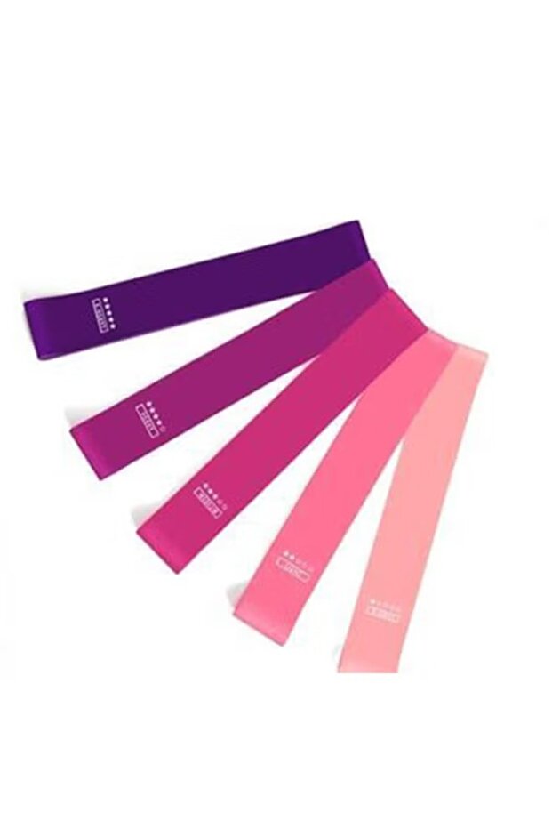 5-Piece Resistance Loop Bands Set with Carry Bag 12x2 Inch - 2