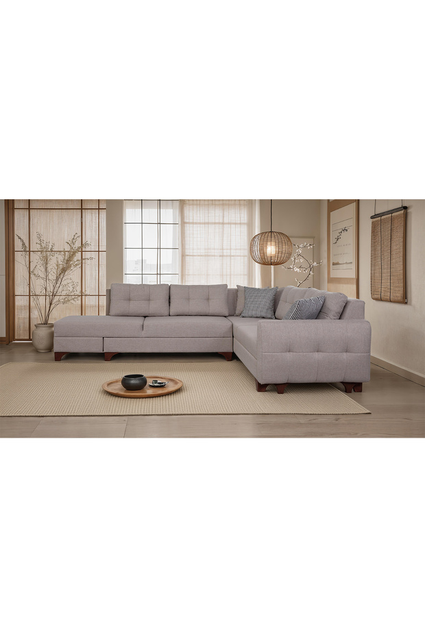 Cloft Köşe Koltuk Krem Sol Köşe - 4