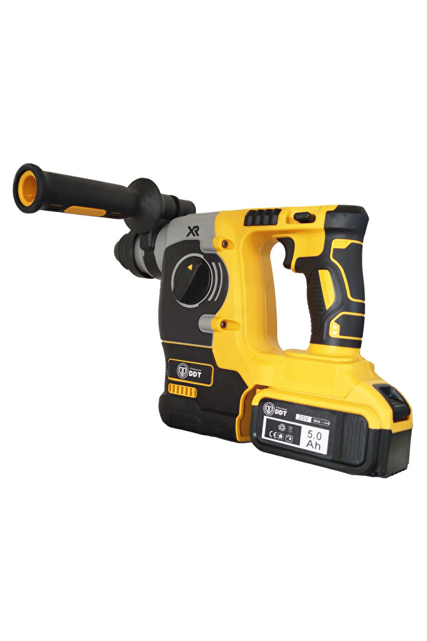 Cordless Rotary Hammer, DDT-Brushless, 20 V, 5 Ah, 1100 Rpm, 4600 Bpm, Yellow - 5