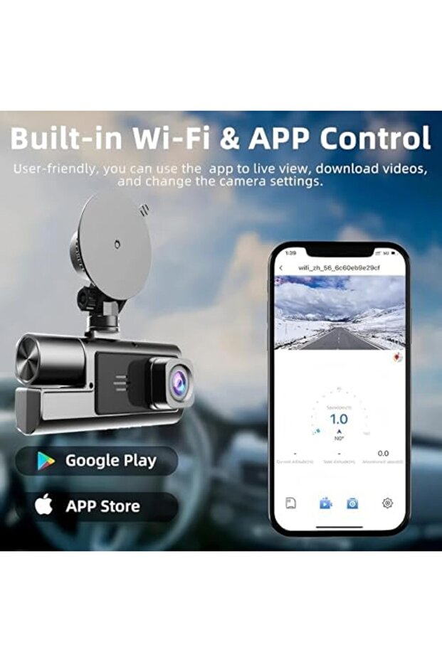 Liwankaqi Dash Cam Front and Rear, 1080P Car Camera Dash Cam with G-sensor Parking Monitor Loop Reco - 8