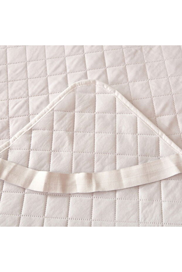 Soft Nando Basic Çift Kişilik Lastikli Alez - Beyaz - 160x200 cm - 3