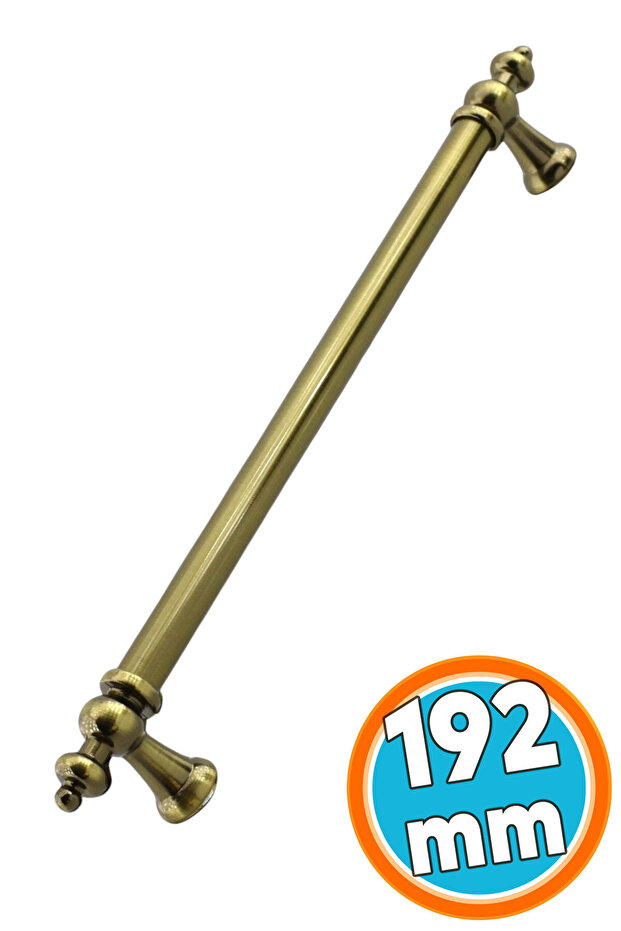Furniture Drawer Kitchen Cabinet Cupboard Door Handles Pulls Metal Antique Yellow Handle 192 mm
