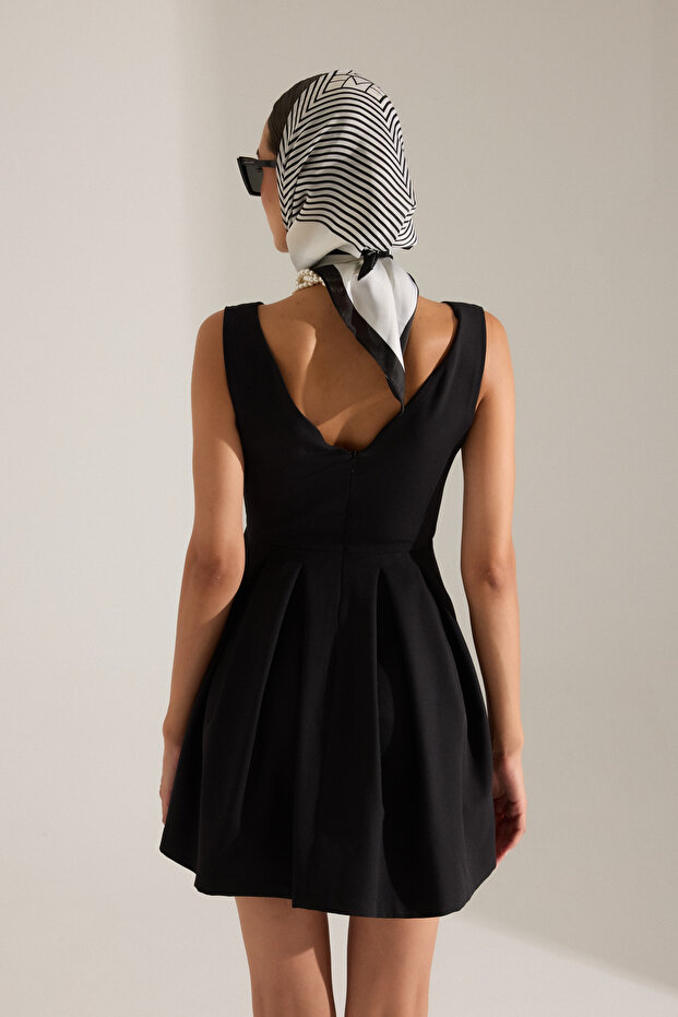 LOTTE MİNİ SİYAH ELBİSE - 6