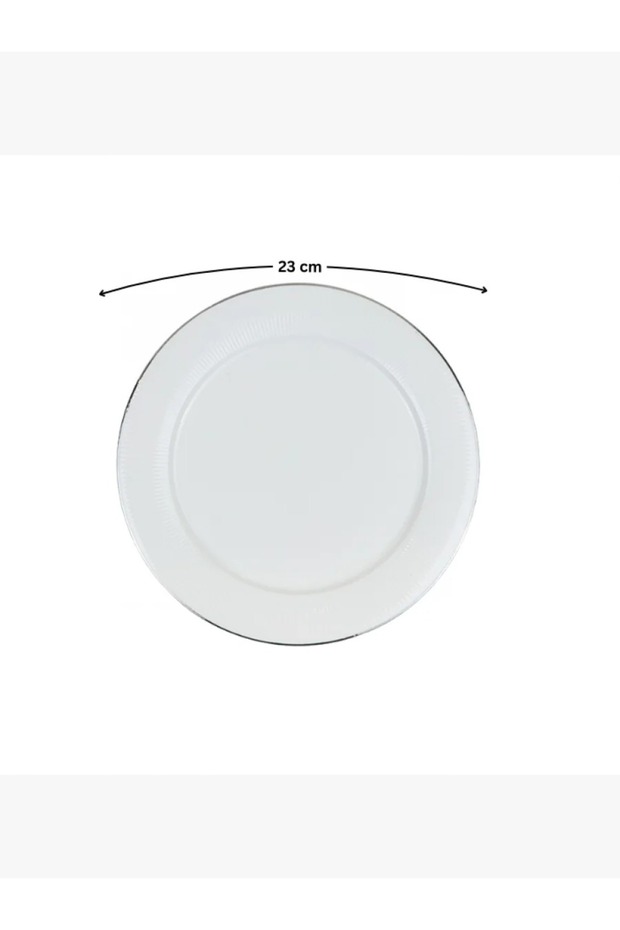طبق تقديم دائري - مبطن بالفضة - ٢٣ × ٢٣ سم - 2