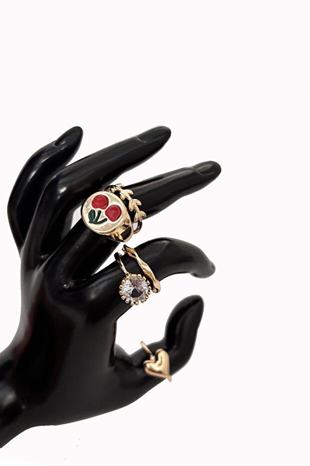 Cherry Combination Ring Set - 3