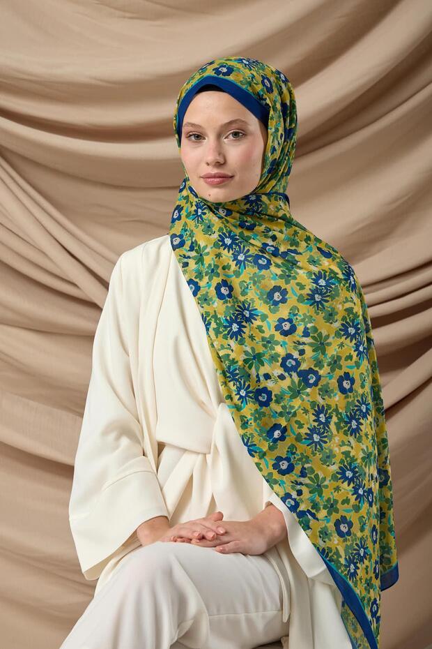 شال ناعم منقوش 70021-22 - 2