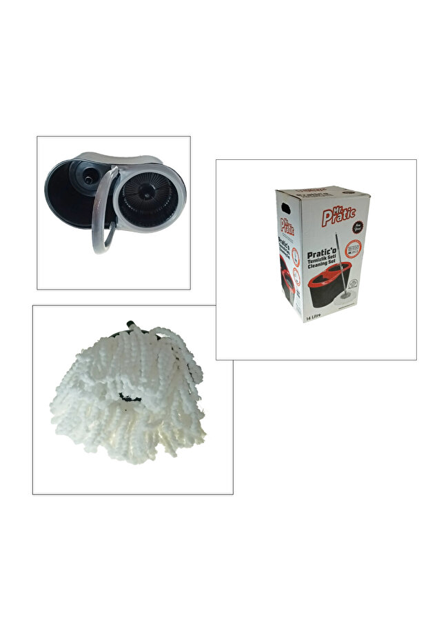 Rotating mop set, Mr. 14L-MR116, with 14l bucket and wringer - 4