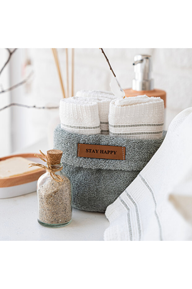 Home Daily 4-Piece Towel Set 30X50 Cm-Green