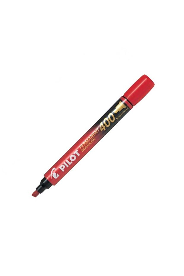P400 permanent marker, beveled tip, 4 mm, red - 3