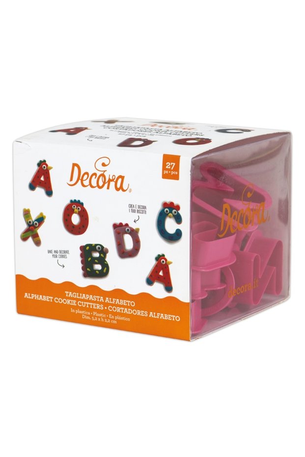 Σετ κοπτικών αλφαβήτου, 27 τεμ. - Decora