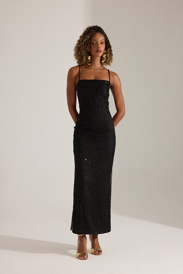 MILICA SİYAH ELBİSE - 1