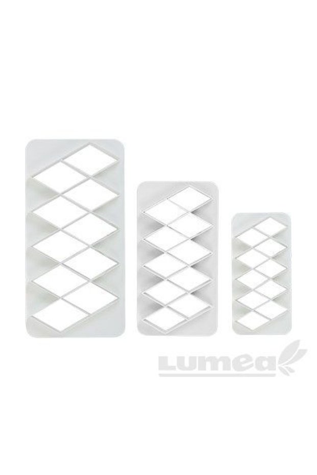 Diamond texture cutter set, different sizes, 3 pcs. - SMEs