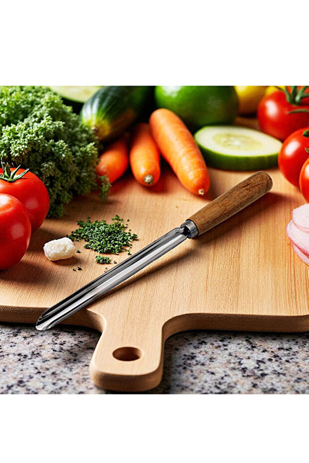 Stainless Steel Zucchini Peeler With Wooden Handle,Fruit Peeler,BB2327
