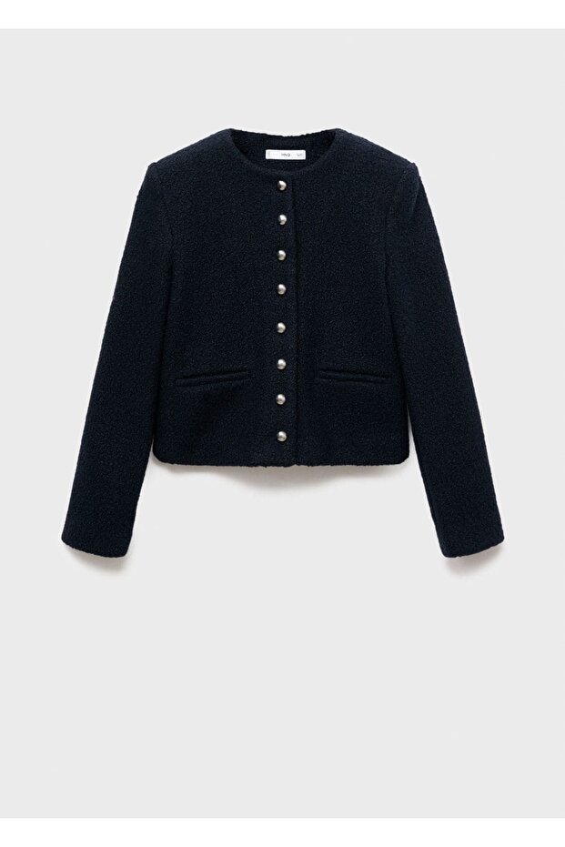 Strass taşlı buklet ceket - 3