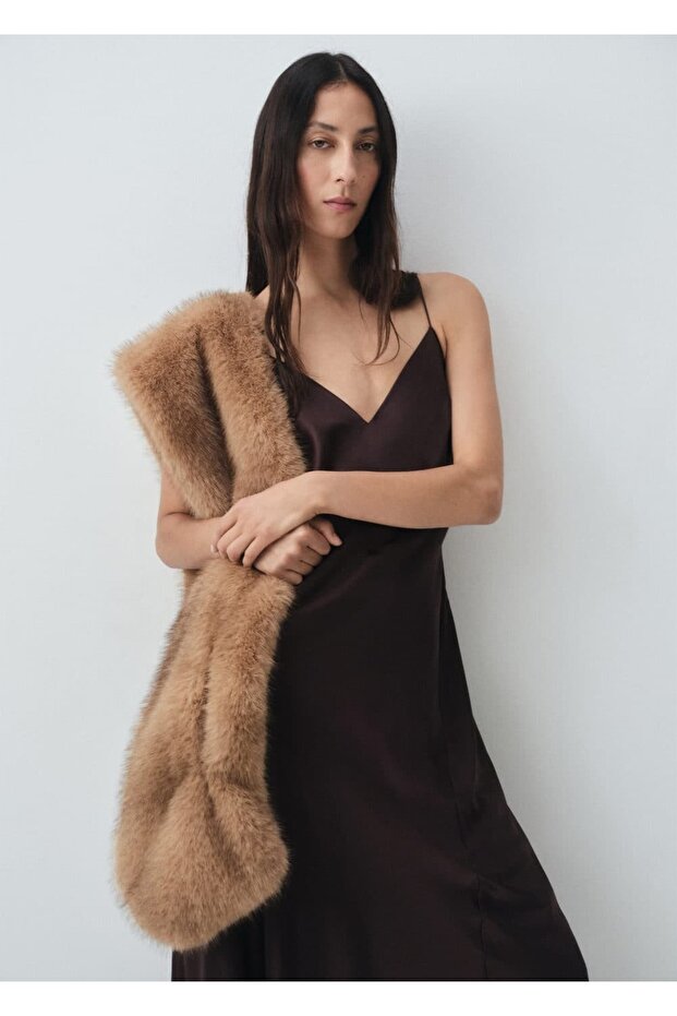 Saten ipek elbise - 1