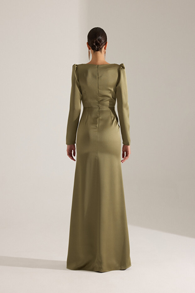 AMAYA HAKİ ELBİSE - 5