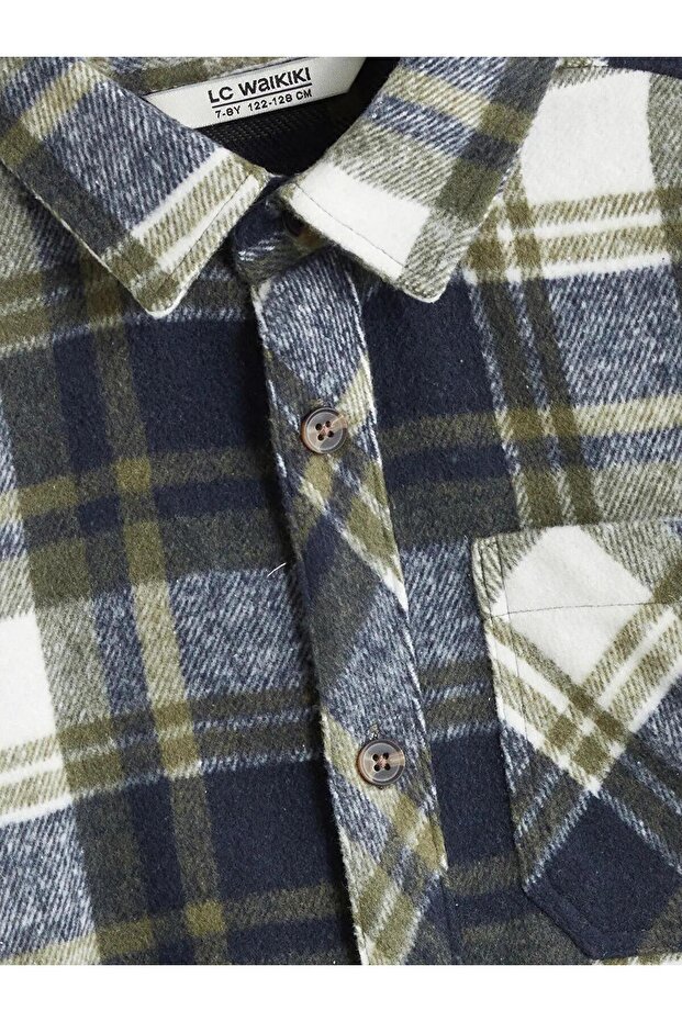 LCW Kids Ekose Uzun Kollu Erkek Çocuk Gömlek (W5) - 3