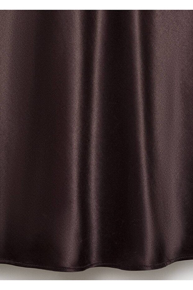 Saten ipek elbise - 6