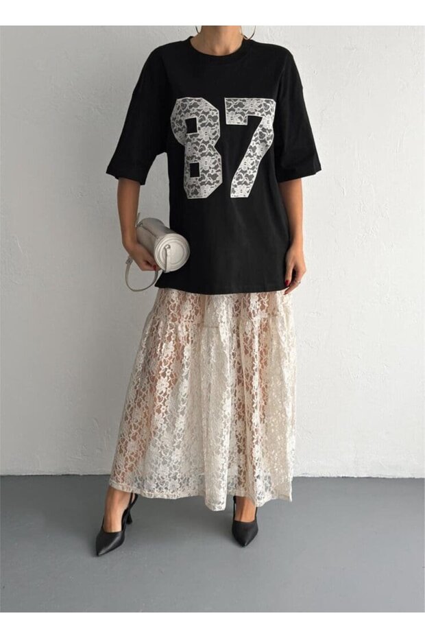 Lace & Flow Set – Beige