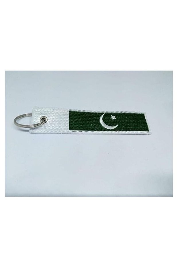Pakistan Flag Keychain Tag with Key Ring, EDC for Motorcycles, Scooters, Cars and Gifts Flag K
