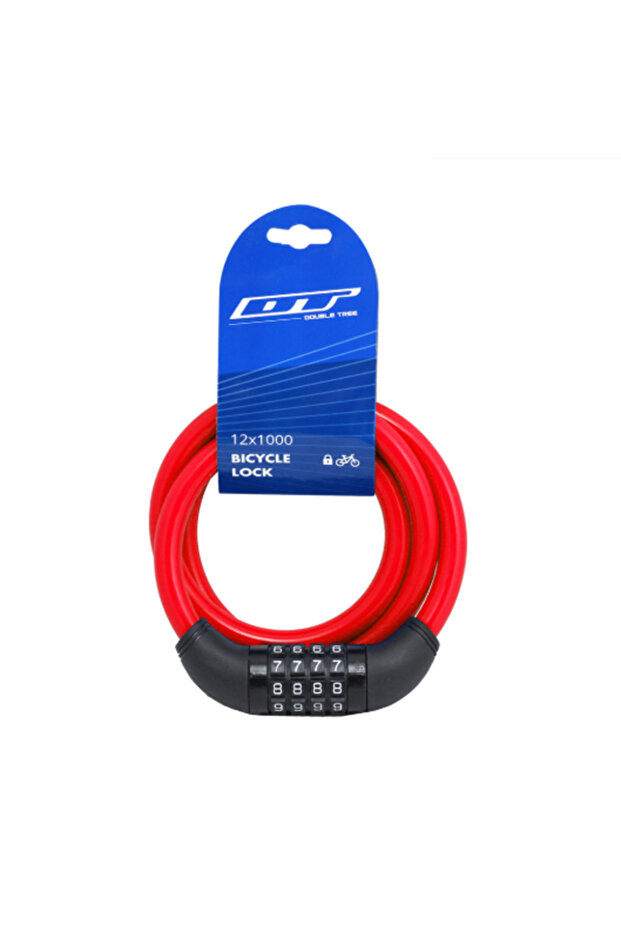 Dt Bicycle Lock - Dt81219 |   12X1000Mm |   4 Digit Password - Changeable |   Available in 4 Color Options - 1