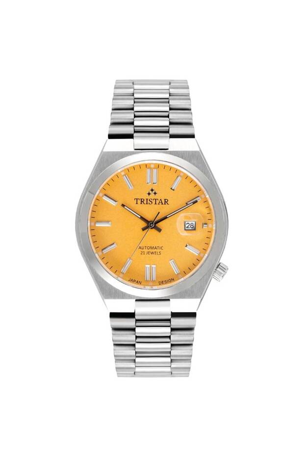 NJ Series Men's Automatic Watch Stainless Steel Bracelet Wrist Watch for Men