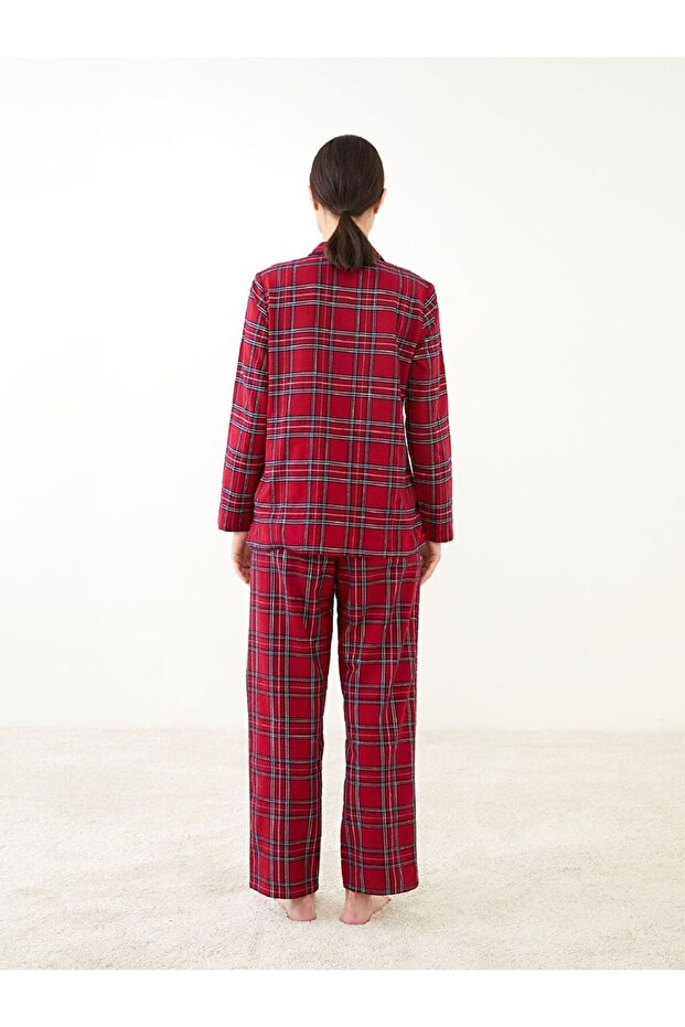 Yılbaşı Temalı Uzun Kollu Kadın Pijama Takımı - 5