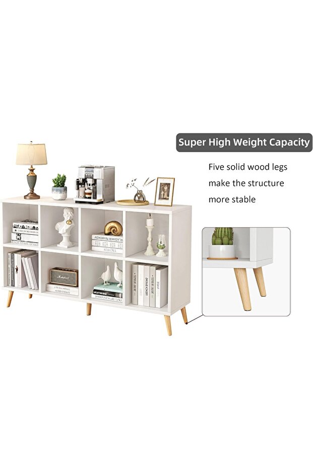 MDF Bambino Kitaplık Ahşap Ayaklı - 2