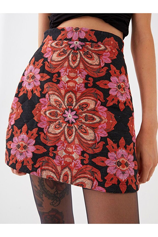 Desenli Kadın Etek - 8