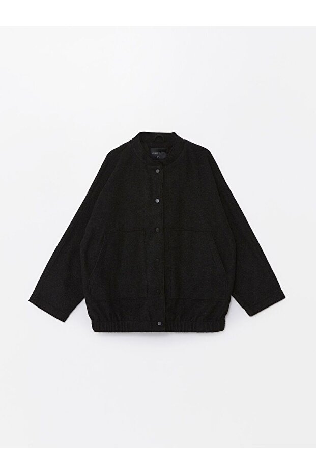 College Collar Oversize Women's Bomber Coat