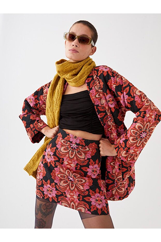 Desenli Kadın Etek - 6