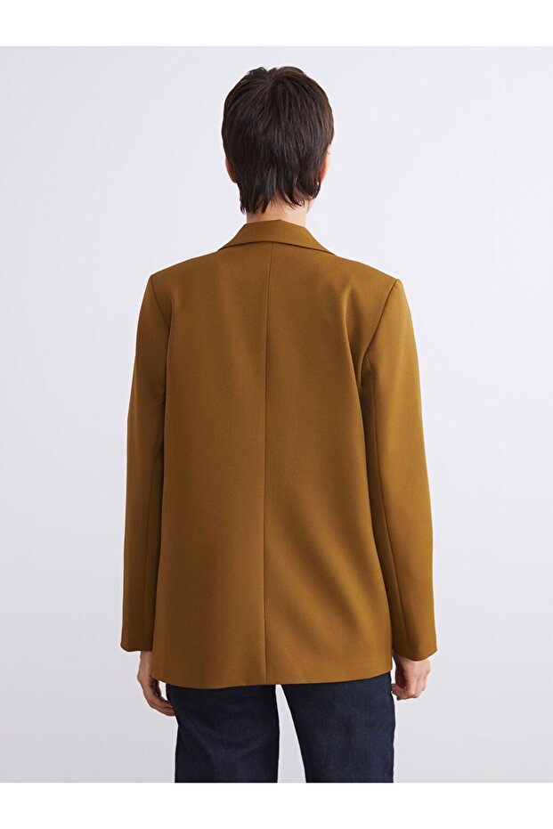 Krep Kadın Blazer Ceket - 6