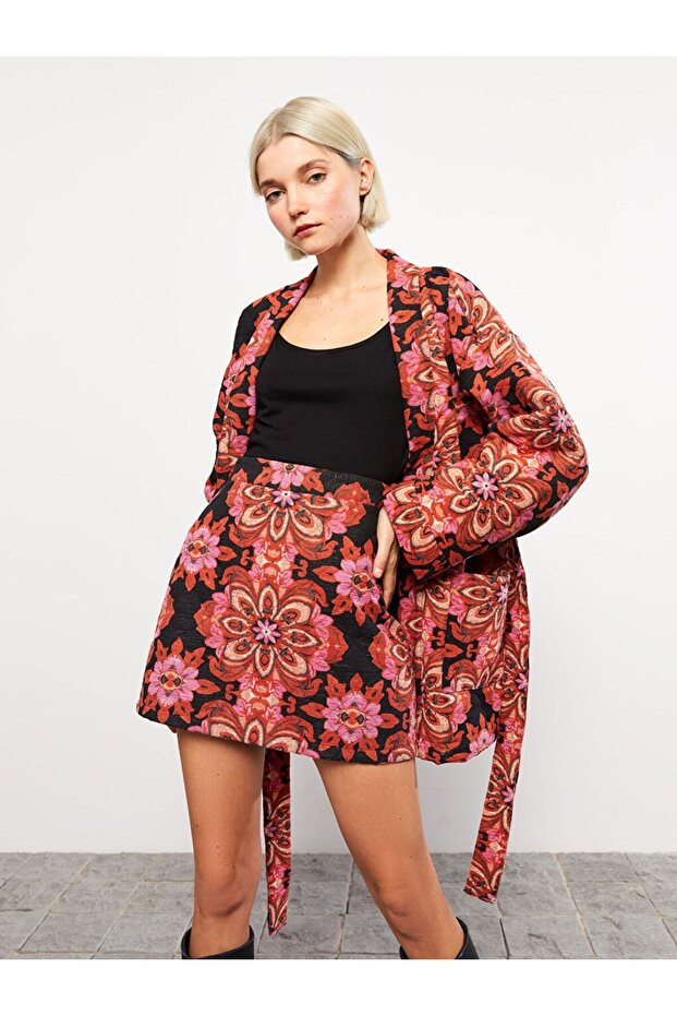 Desenli Kadın Etek - 5