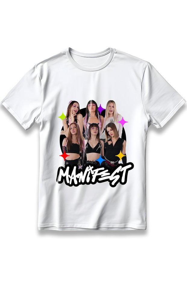 Manifest Music Band Design Printed T-Shirt Unisex 100% Cotton Breathable Thick Fabric T-Shirt