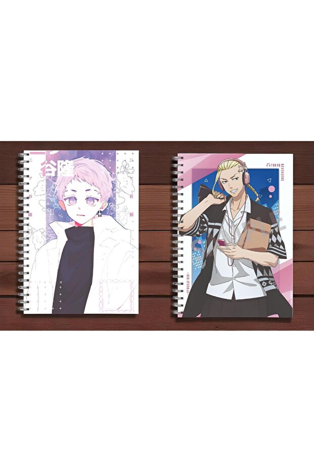 Tokyo Revengers 2 Pcs A5 Size Anime Spiral Notebook 50 Sheets - 1