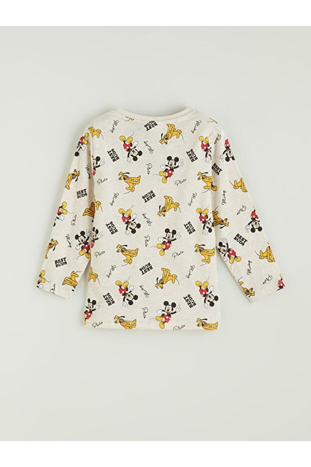 LCW Kids Mickey Mouse Baskılı Erkek Çocuk Pijama Takım - 4