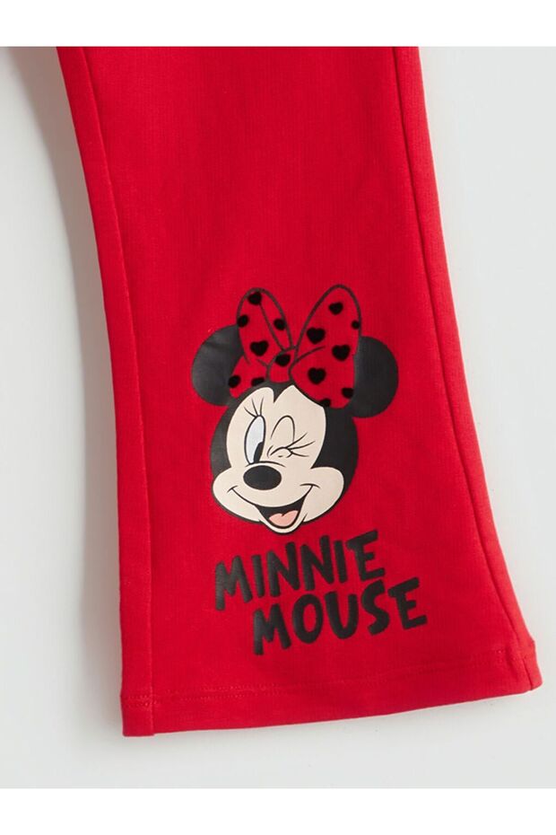 LCW Kids Minnie Mouse Baskılı Kız Çocuk Tayt - 3