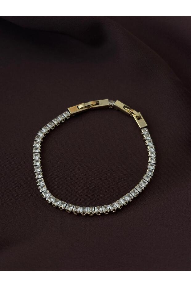 Gold Zircon Stone Waterway Bracelet