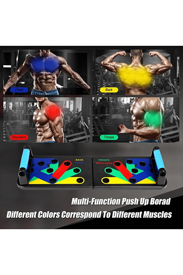 Push Up Board 9 In1 Push Up Handles Floor Multi Function Push Up Bars Detachable Pushup Board - 4
