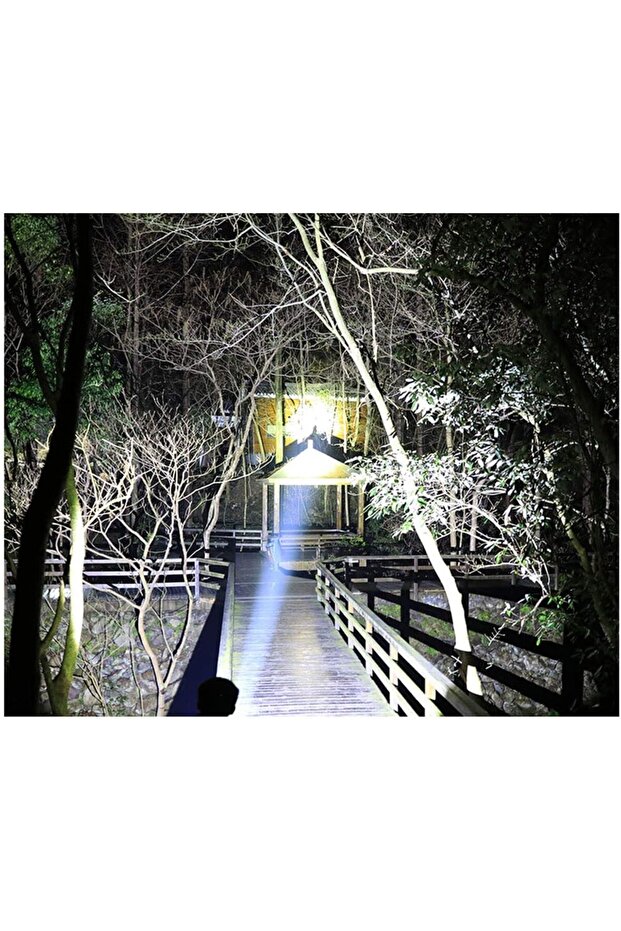 Rechargeable 3500 Lumen 6 Mode Waterproof 5 LED Flashlight with Lithium Ion Battery - 4