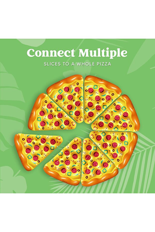 Giant Inflatable Pizza Slice Pool Raft 1.8 X 1.5 M Inflatable Pool Raft Summer Pool Raft Swimming - 4