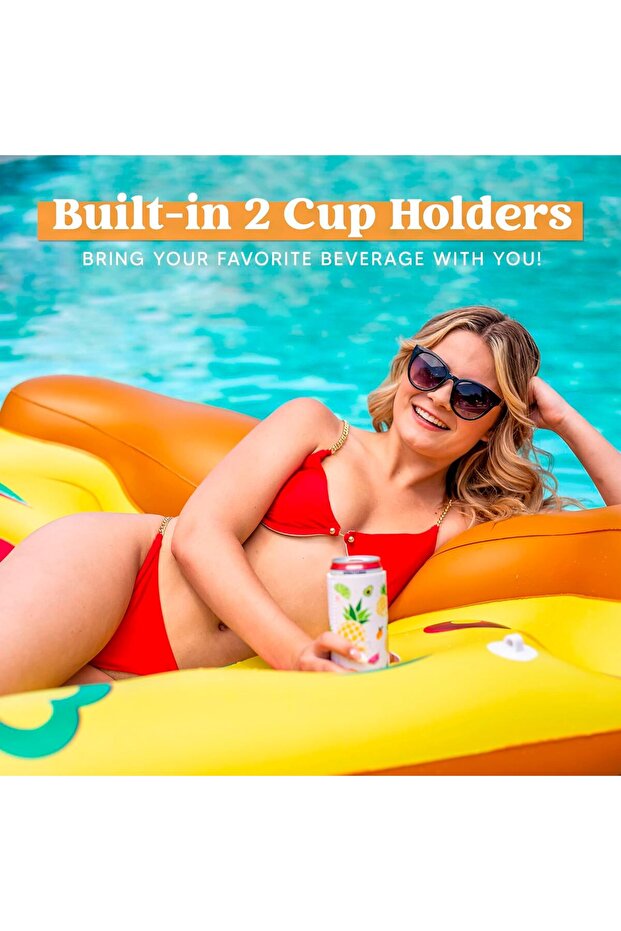 Giant Inflatable Pizza Slice Pool Raft 1.8 X 1.5 M Inflatable Pool Raft Summer Pool Raft Swimming - 3