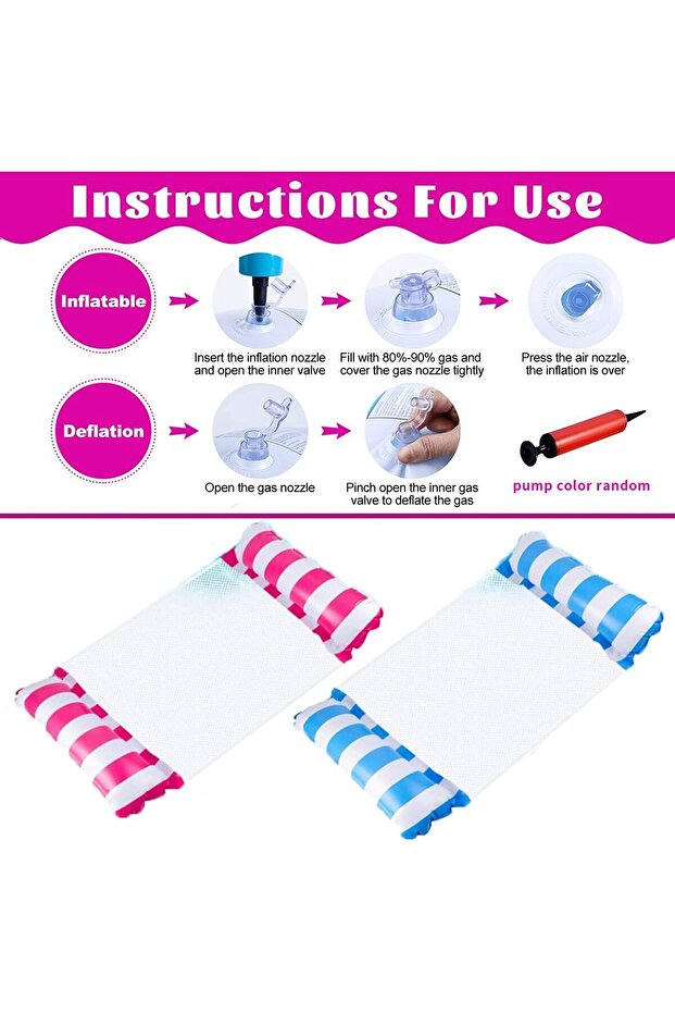 4 1 Inflatable Pool Float Set Multi Purpose Swimming Pool Lounger Chair Drifter Exercise Saddle - 2