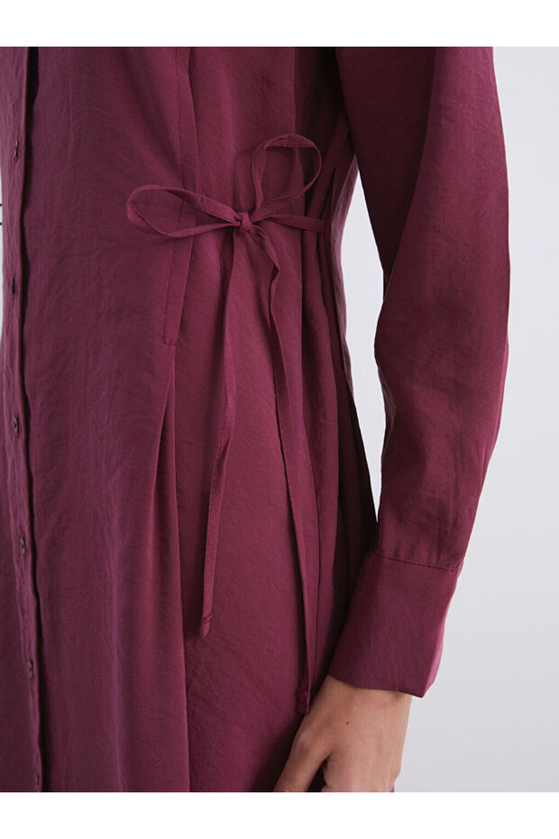 Stilinizi Bize Bırakın | Modal Karışımlı Gömlek Elbise - 5